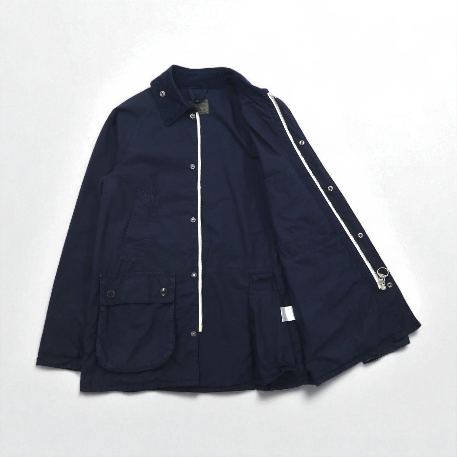 Barbour ビデイル BEDALE SL ジャケット M ネイビー ガーメントダイ SOUTH SHIELDS SMB0013