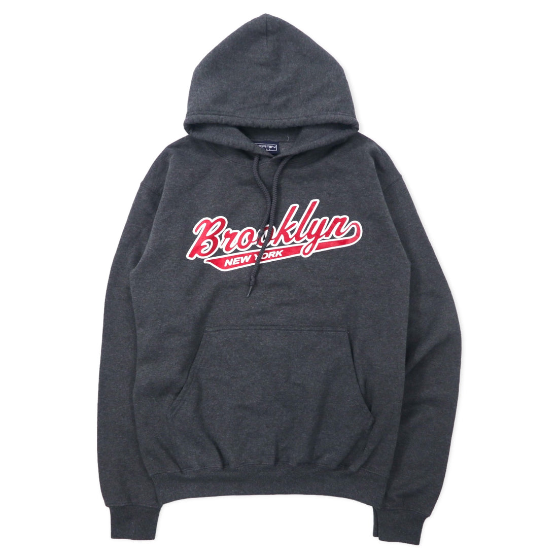 日本然リトテ-古着オンライン-PERRIN WEAR カレッジ プリント プルオーバーパーカー M グレー コットン 裏起毛 Brooklyn-PERRIN WEAR College Print Pullover Hoodie M Gray Cotton brushed lining Brooklyn