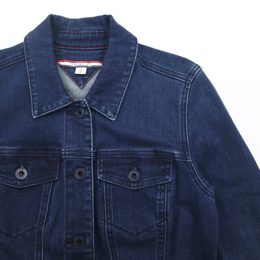 TOMMY HILFIGER デニムジャケット Gジャン M ブルー コットン ストレッチ