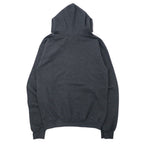PERRIN WEAR College Print Pullover Hoodie, Medium, Grey, Cotton, Fleece Lining, Brooklyn