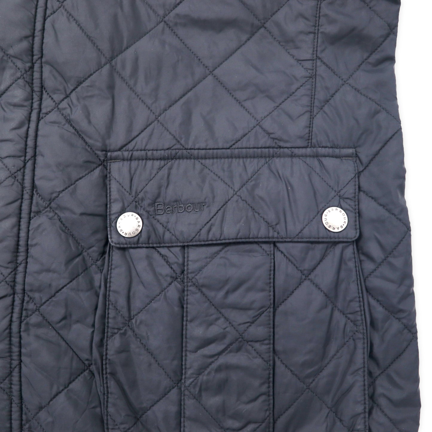 Barbour INTERNATIONAL インターナショナル エアリエル ポーラー キルティングジャケット XL ブラック ポリエステル ARIEL MQU0251BK11