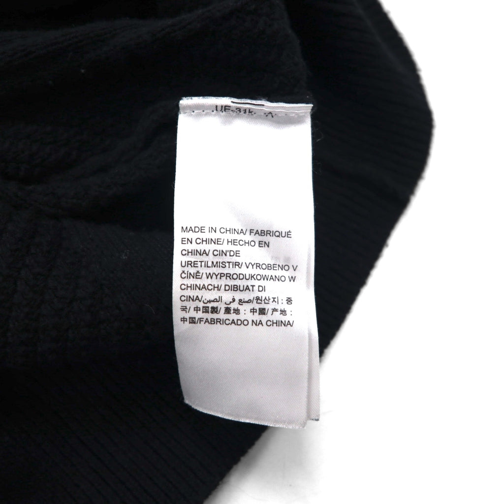 Calvin Klein ハーフジップ ジャガード ニット セーター L ブラック コットン