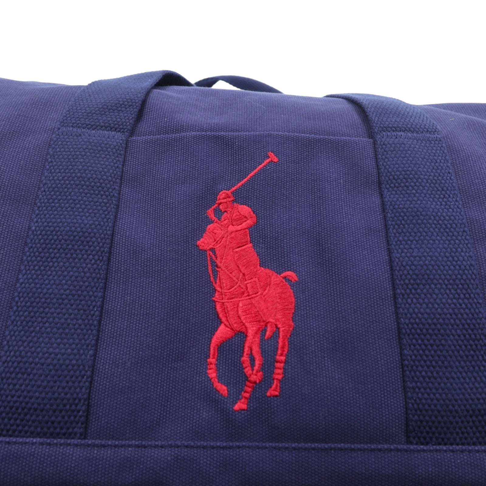 Polo Ralph Lauren Big Pony Embroidery Boston Bag in Navy Newport Canvas (Unused)