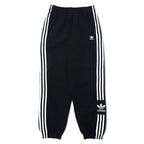 日本然リトテ-古着オンライン-adidas originals トラックパンツ ジャージ XOT ブラック ナイロン トレフォイルロゴ 3ストライプス LOCK UP TRACK PANTS ED7542-adidas originals Track pants Jersey XOT Black Nylon Trefoil Logo 3 Striped LOCK UP TRACK PANTS ED7542