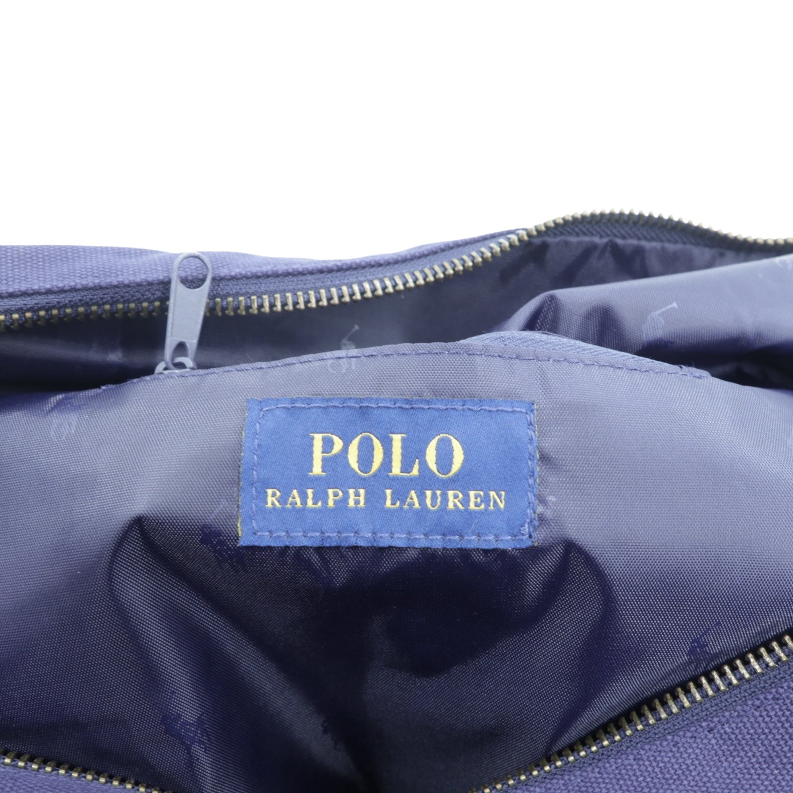 Polo Ralph Lauren Big Pony Embroidery Boston Bag in Navy Newport Canvas (Unused)