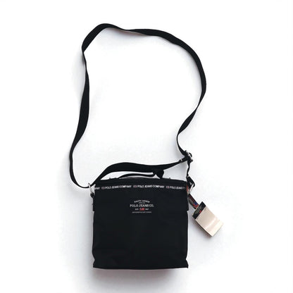 POLO JEANS CO. RALPH LAUREN Shoulder Bag Black Nylon Unused