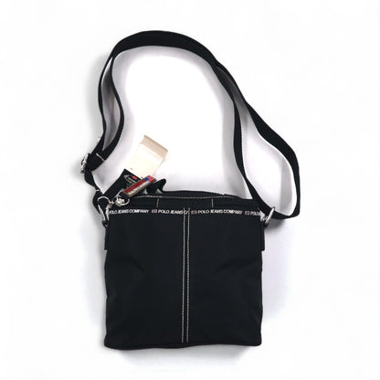 POLO JEANS CO. RALPH LAUREN Shoulder Bag Black Nylon Unused