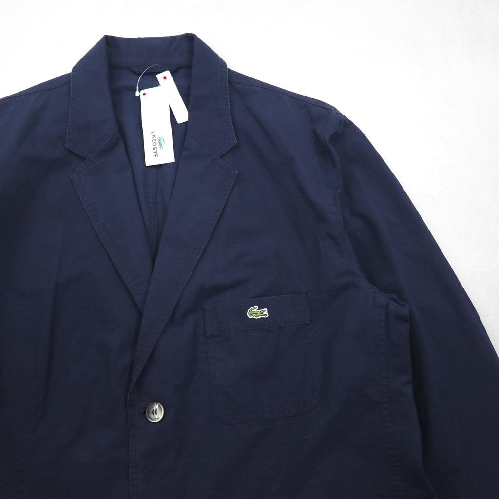LACOSTE オーバーサイズジャケット テーラードジャケット 2XL ネイビー ビッグサイズ ルーマニア製 未使用品