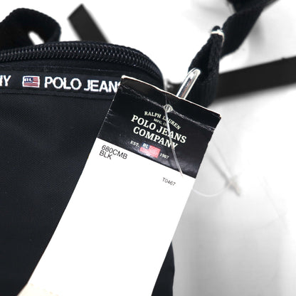 POLO JEANS CO. RALPH LAUREN Shoulder Bag Black Nylon Unused