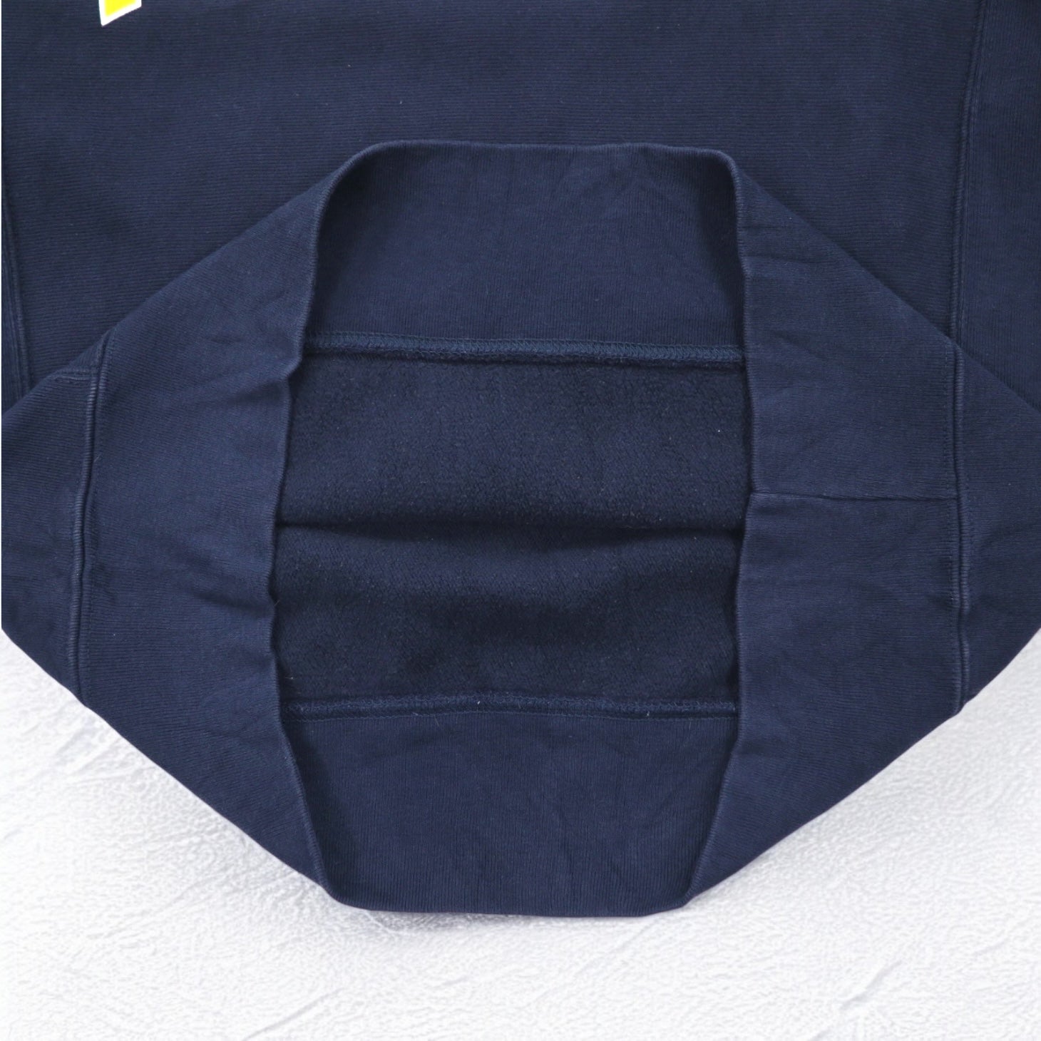 Champion プレミアム リバースウィーブ REVERSE WEAVE カレッジプリント スウェット L ネイビー MARQUETTE アーチロゴ