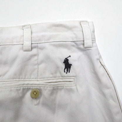Polo by Ralph Lauren 90年代 ポロチノ TYLER FIT 2タック ショートパンツ ハーフパンツ L ベージュ コットン