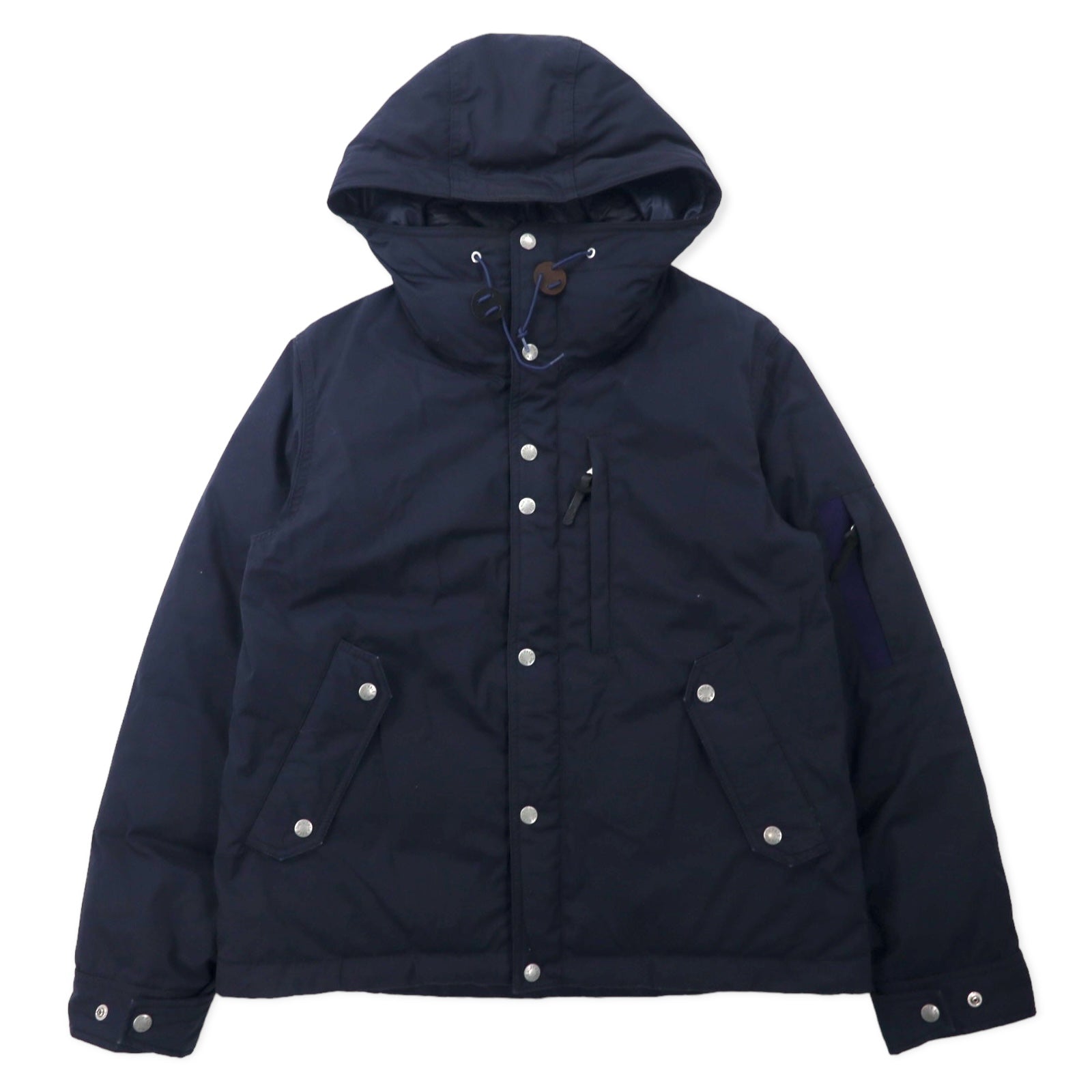 日本然リトテ-古着オンライン-THE NORTH FACE PURPLE LABEL 65/35クロス 光電子 ダウンジャケット マウンテンパーカー L ネイビー ポリエステル コットン Mountain Short Down Parka ND2770N-THE NORTH FACE PURPLE LABEL 65/35 Cross Light Electronic Puffer Jacket Mountain HOODIE L Navy Polyester Cotton Mountain Short Down PARKA ND2770N