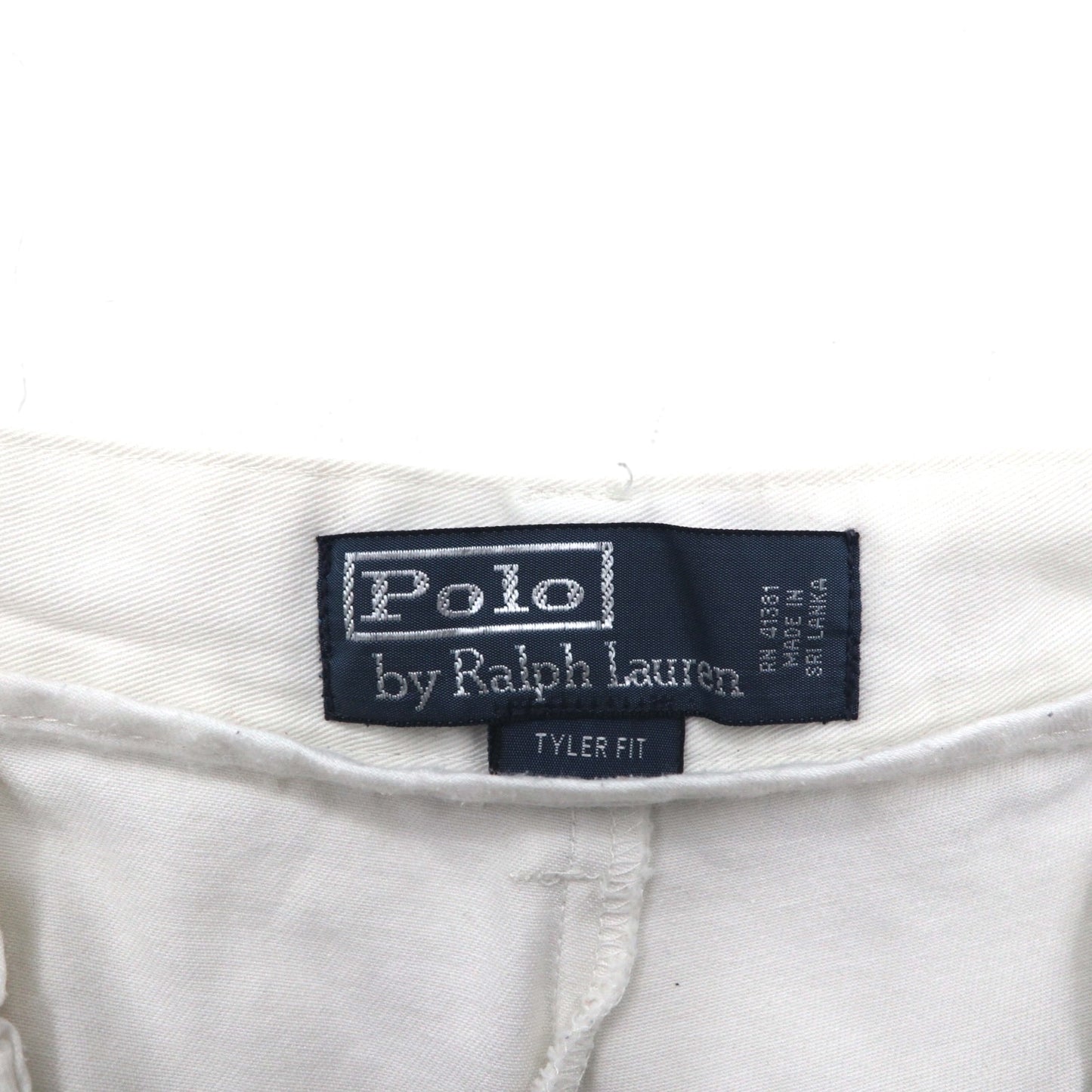 Polo by Ralph Lauren 90年代 ポロチノ TYLER FIT 2タック ショートパンツ ハーフパンツ L ベージュ コットン