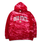 ovb (old varsity brand) tie-dye college pullover hoodie XL red OHIO STATE