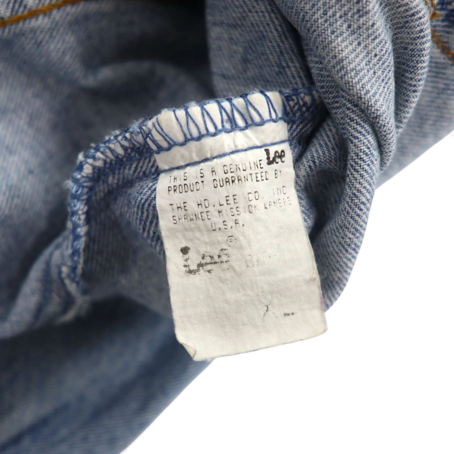 Lee 1990s USA Made Western Cut Riders Denim Jacket, Size XL, Indigo