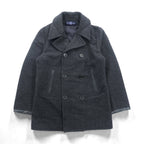 POLO SPORT RALPH LAUREN 90年代 ダブルブレスト ピーコート M グレー メルトン チンストラップ 日本製