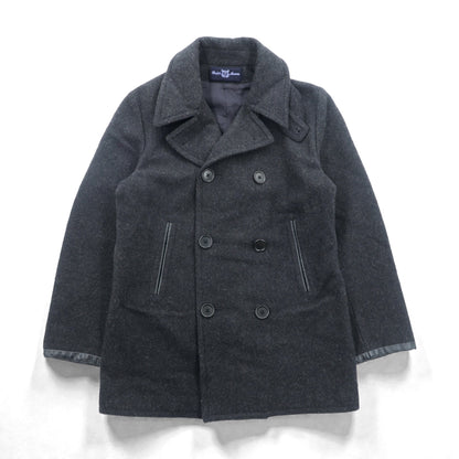 POLO SPORT RALPH LAUREN 90年代 ダブルブレスト ピーコート M グレー メルトン チンストラップ 日本製