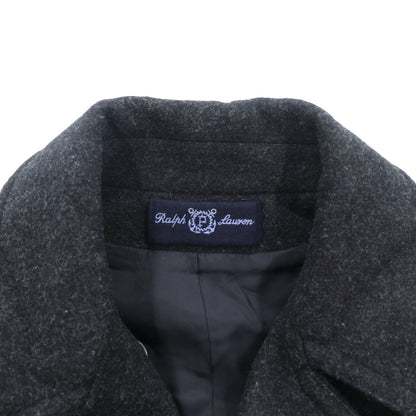 POLO SPORT RALPH LAUREN 90年代 ダブルブレスト ピーコート M グレー メルトン チンストラップ 日本製