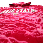 ovb (old varsity brand) tie-dye college pullover hoodie XL red OHIO STATE