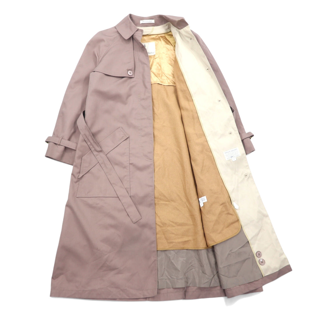 USA製 90年代 Misty Harbor トレンチコート L ポリエステル ライナー着脱式 ベルト付き