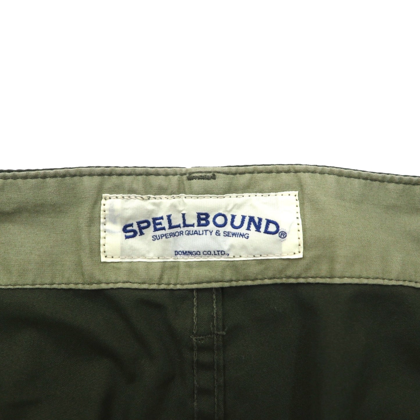 SPELLBOUND (Domingo) Made in Japan Field Cargo Pants, Size M, Khaki, Polyester, 43-478X