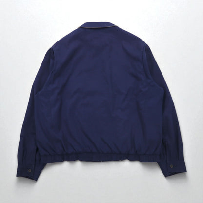 Polo by Ralph Lauren 90年代 スウィングトップ ハリントンジャケット XL ネイビー ポリエステル 裏地チェック スモールポニー刺繍