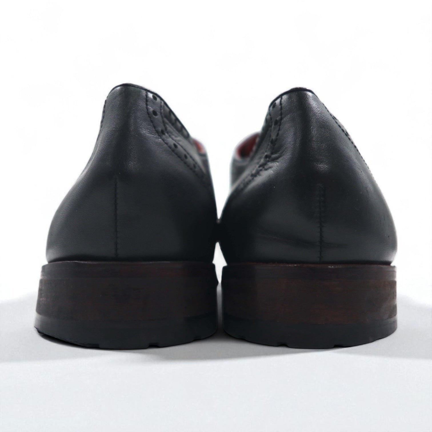 GordonTricker's ブラック レザー ウィングチップ シューズ トリッカーズ Tricker's レザーウィングチップ BOURTON 5633