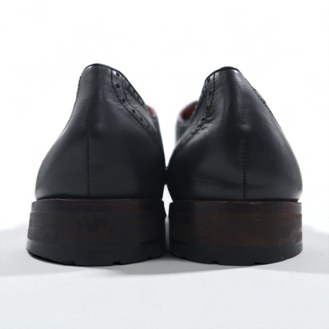 GORDON &amp; BROS Wingtip Dress Shoes, Size 27cm, Leather, Lug Sole, Goodyear Welt Construction, Medallion LEVET