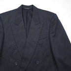 80s Canada UNION MADE Vintage Blazer BOSA 80年代 カナダ製 ダブル ブレザー ピークドラベル テーラードジャケット L ユニオンメイド ACTWUタグ JACK FRASER別注