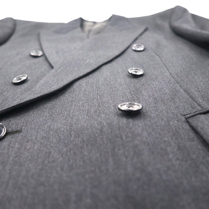 80s Canada UNION MADE Vintage Blazer BOSA. 80s Canadian-made double-breasted blazer with peaked velvet, size L. Union Made with ACTWU tag. Exclusively made by Jack Fraser.