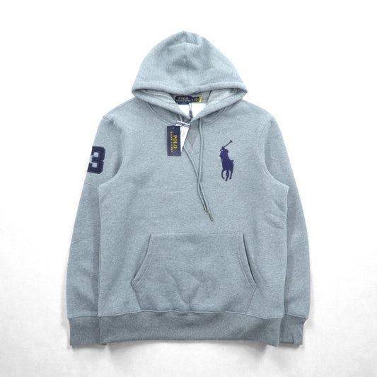 Polo Ralph Lauren ビッグポニー 刺繍 プルオーバー パーカー XL グレー カンガルーポケット 未使用品
