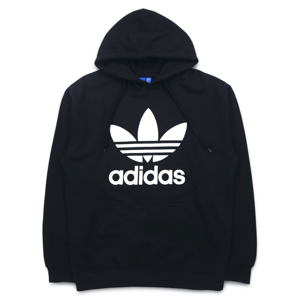 adidas originals Trefoil logo pullover hoodie XL black TREEFOIL LEAF PRINT LOGO G92596