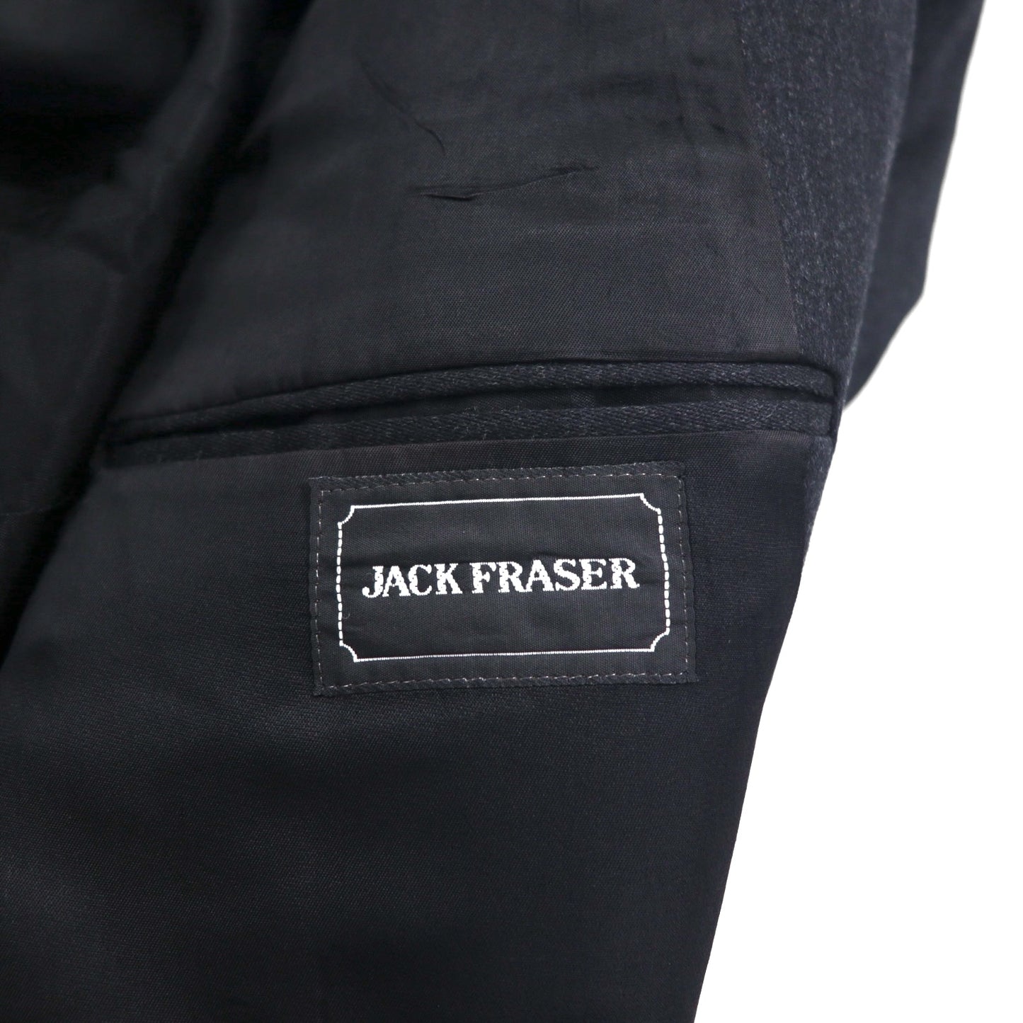 80s Canada UNION MADE Vintage Blazer BOSA. 80s Canadian-made double-breasted blazer with peaked velvet, size L. Union Made with ACTWU tag. Exclusively made by Jack Fraser.