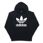 adidas originals Trefoil logo pullover hoodie XL black TREEFOIL LEAF PRINT LOGO G92596