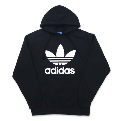 adidas originals トレフォイルロゴ プルオーバー パーカー XL ブラック TREEFOIL LEAF PRINT LOGO G92596