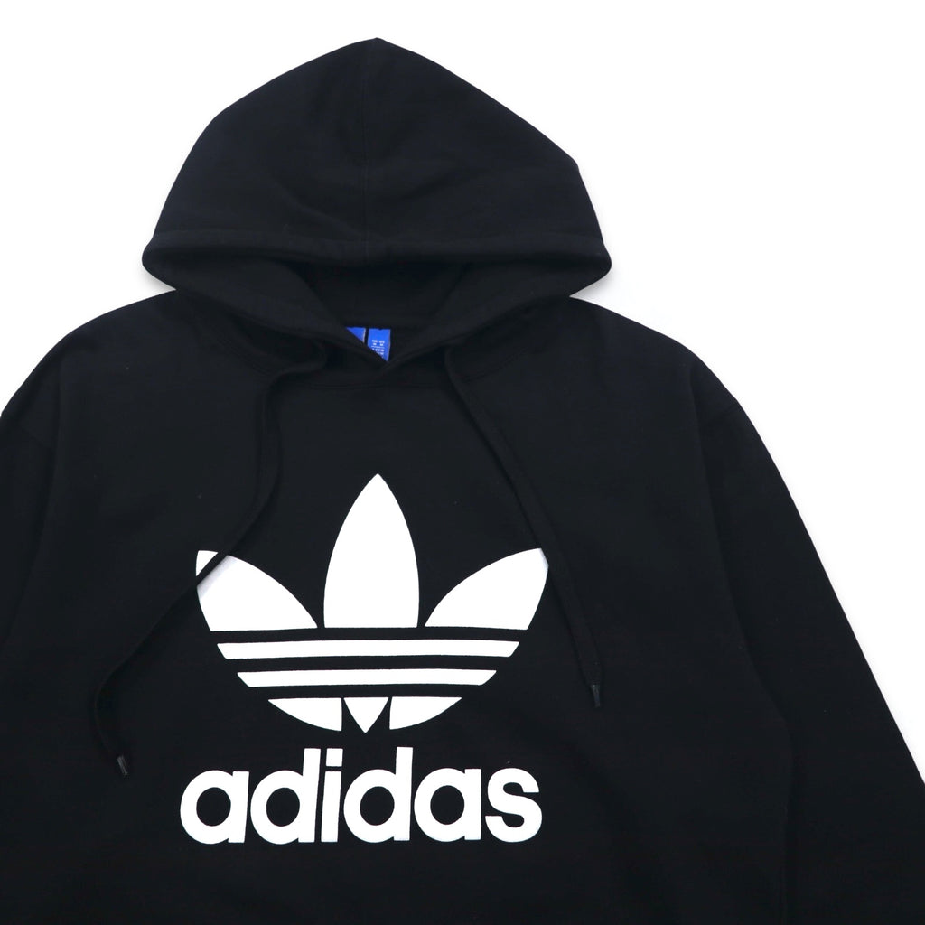 adidas originals Trefoil logo pullover hoodie XL black TREEFOIL LEAF PRINT LOGO G92596