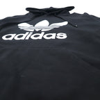 adidas originals Trefoil logo pullover hoodie XL black TREEFOIL LEAF PRINT LOGO G92596