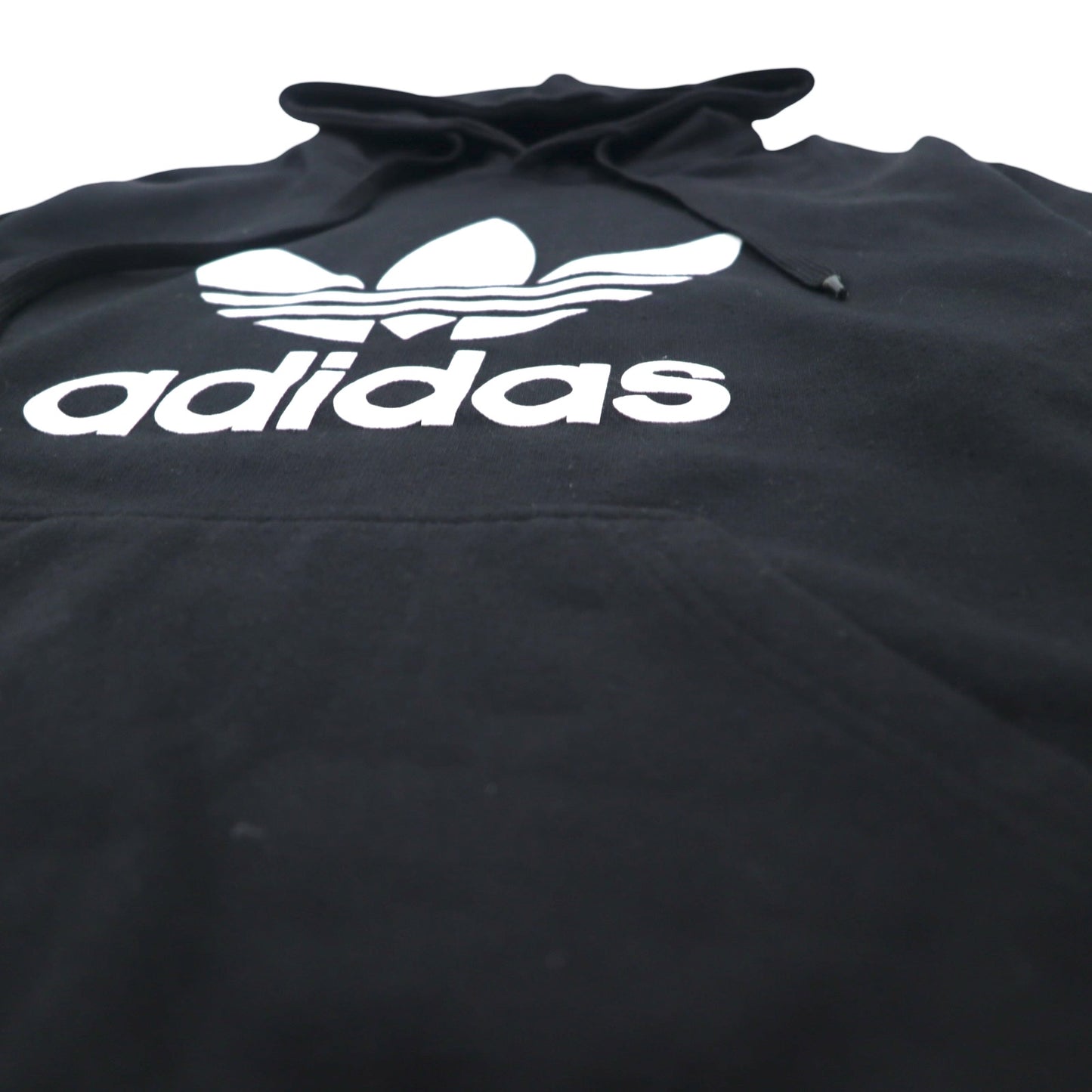 adidas originals トレフォイルロゴ プルオーバー パーカー XL ブラック TREEFOIL LEAF PRINT LOGO G92596