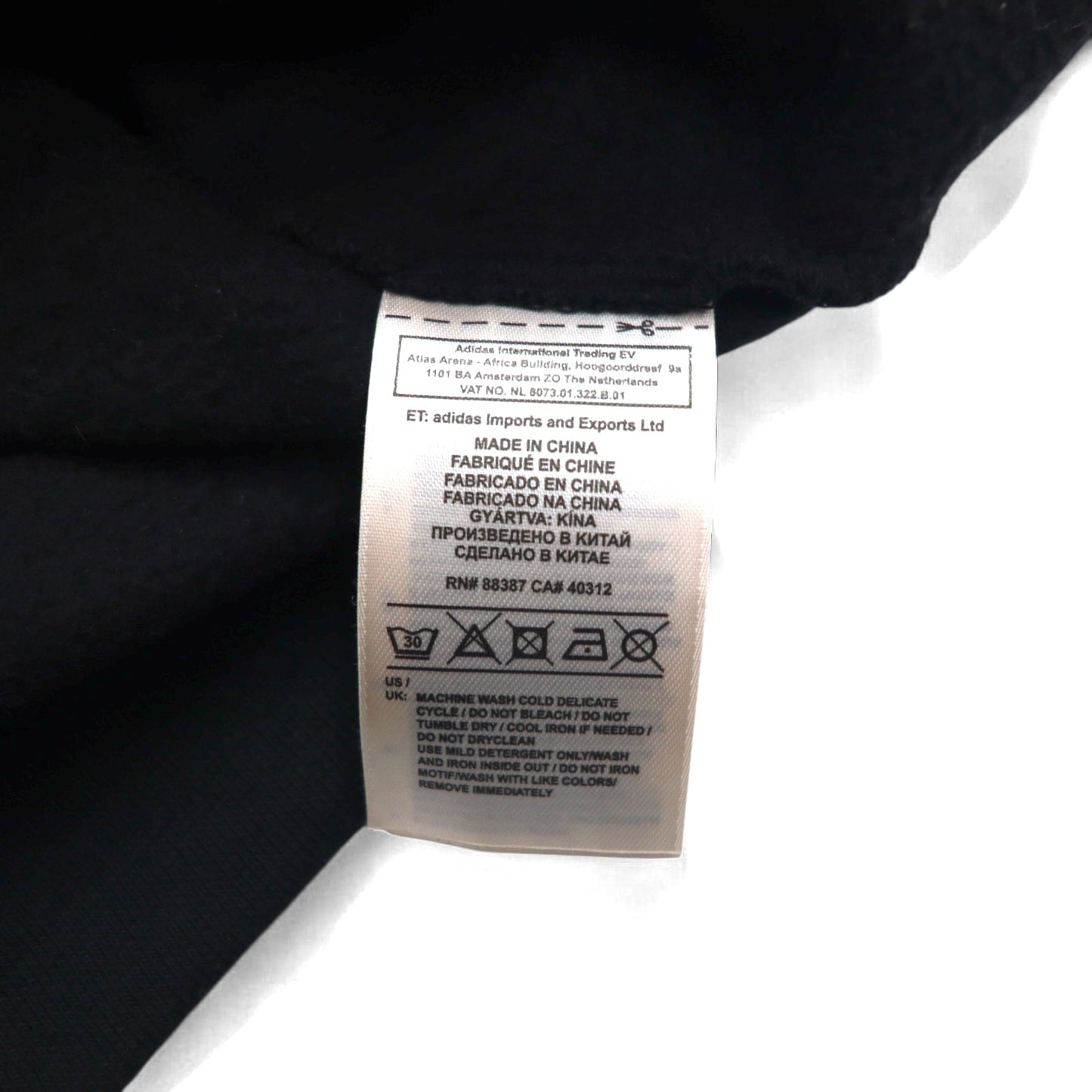 adidas originals トレフォイルロゴ プルオーバー パーカー XL ブラック TREEFOIL LEAF PRINT LOGO G92596