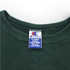 Champion 90s Made in USA Embroidered Tag Crew Neck Sweatshirt XL Green One Point Logo Embroidery