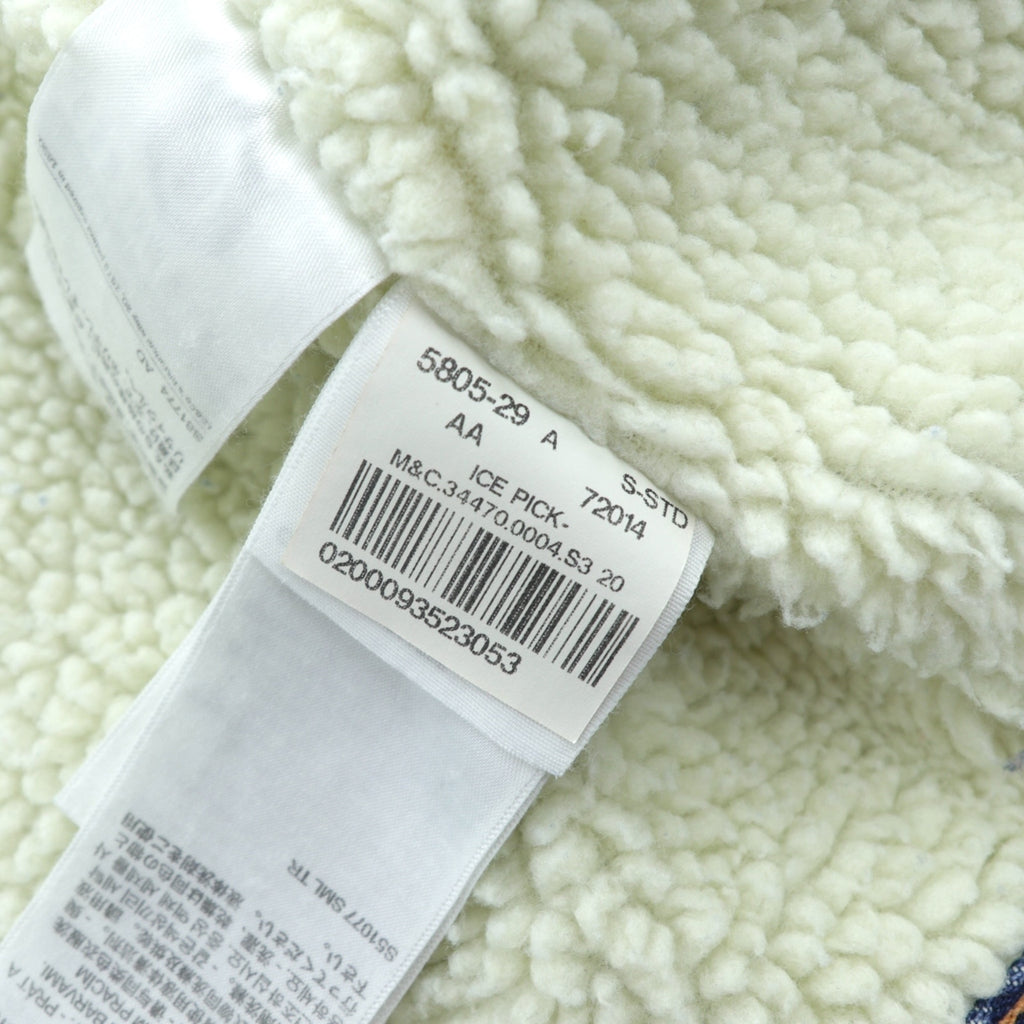 LEVI'S MADE&CRAFTED ビッグE タイプ 2nd シェルパ トラッカージャケット S インディゴ TYPE 2 裏ボア 34470-0004 プリーツ 紺タブ トルコ製