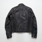 Belstaff Italian Gangster Hand Waxed Leather Motorcycle Jacket Riders M Brown