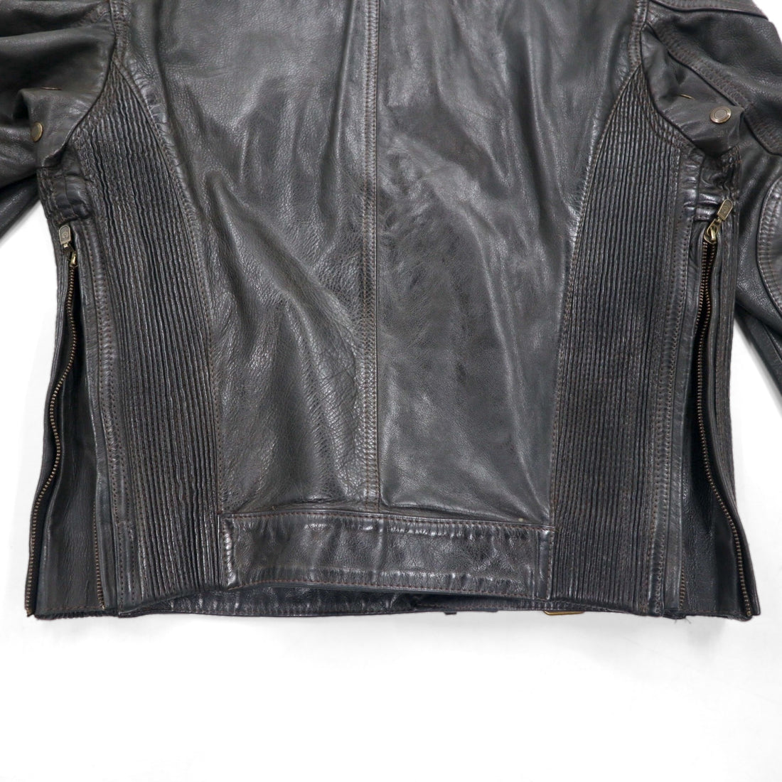 Belstaff イタリア製 ギャングスター ハンドワックス レザー モーターサイクルジャケット ライダース M ブラウン