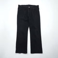 URU Center Crease Denim Jeans, Size M, Black, 19SUP11B, Made in Japan