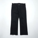 URU Center Crease Denim Jeans, Size M, Black, 19SUP11B, Made in Japan