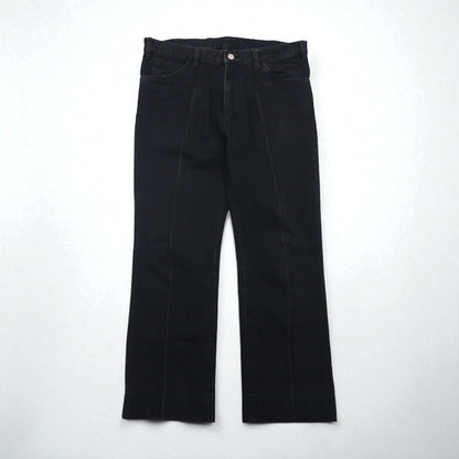 URU センタークリース デニムパンツ ジーンズ M ブラック 19SUP11B 日本製