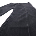 URU Center Crease Denim Jeans, Size M, Black, 19SUP11B, Made in Japan