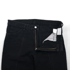 URU Center Crease Denim Jeans, Size M, Black, 19SUP11B, Made in Japan