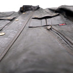 Belstaff Italian Gangster Hand Waxed Leather Motorcycle Jacket Riders M Brown