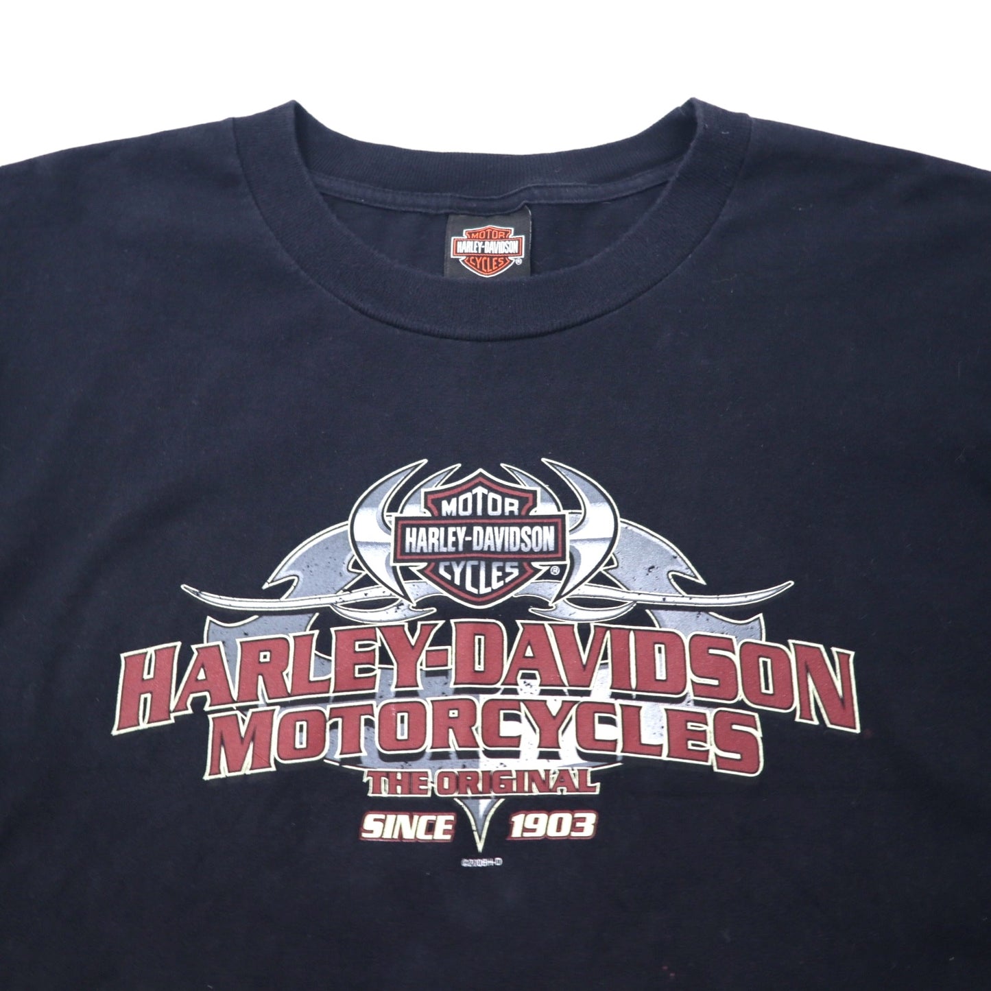 HARLEY DAVIDSON USA製 00年代 ロゴプリント Tシャツ 2XL ブラック コットン SACRAMENTO CALIFORNIA ビッグサイズ